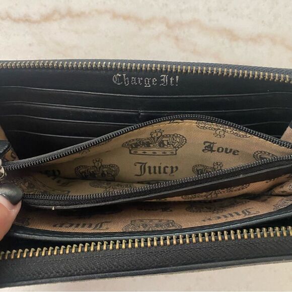 RARE Vintage Y2K Juicy Couture Pink/Brown Velour Scottish  Vintage Y2K Juicy Couture Scottie Dog Logo Wallet Grey/Pink